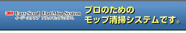 プロのためのモップ清掃システムです。